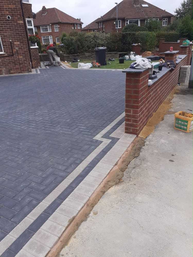 Block paving driveway installed by Warrior Driveways in South Yorkshire